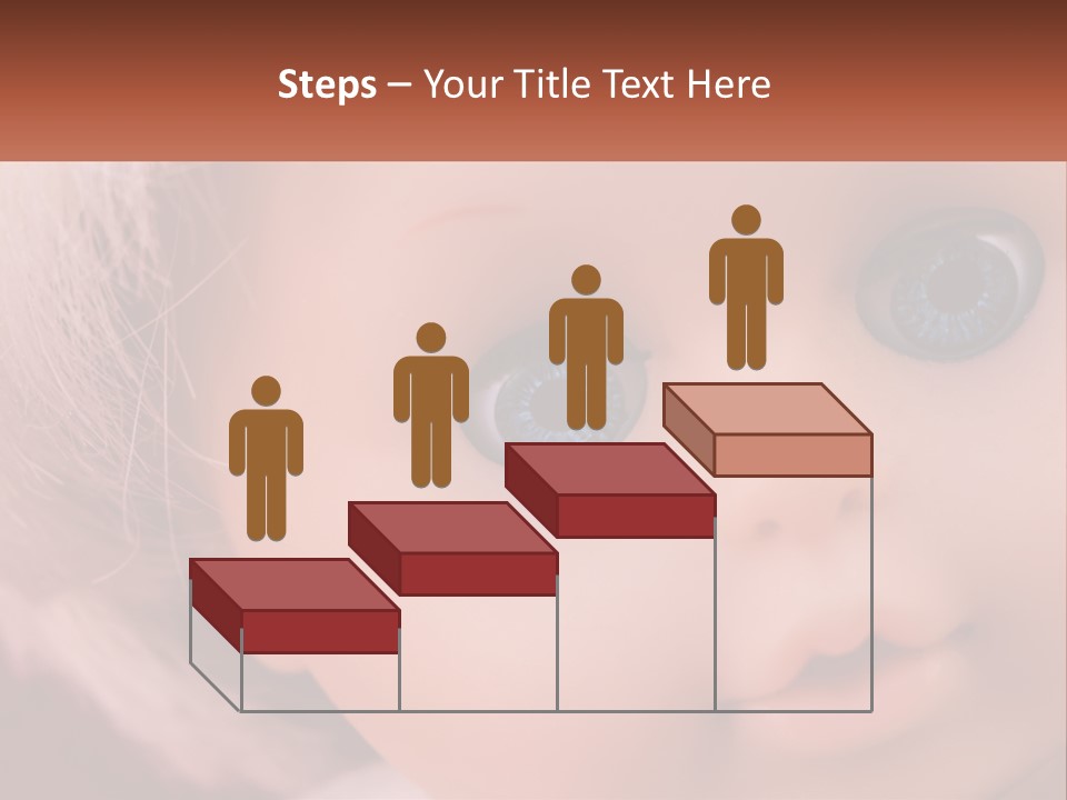 A Close Up Of A Doll With Blue Eyes PowerPoint Template