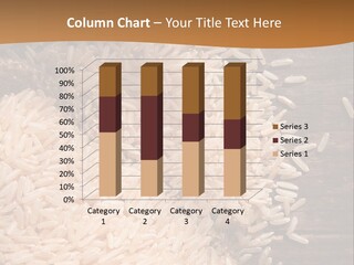 A Sack Of Rice On Top Of A Wooden Table PowerPoint Template