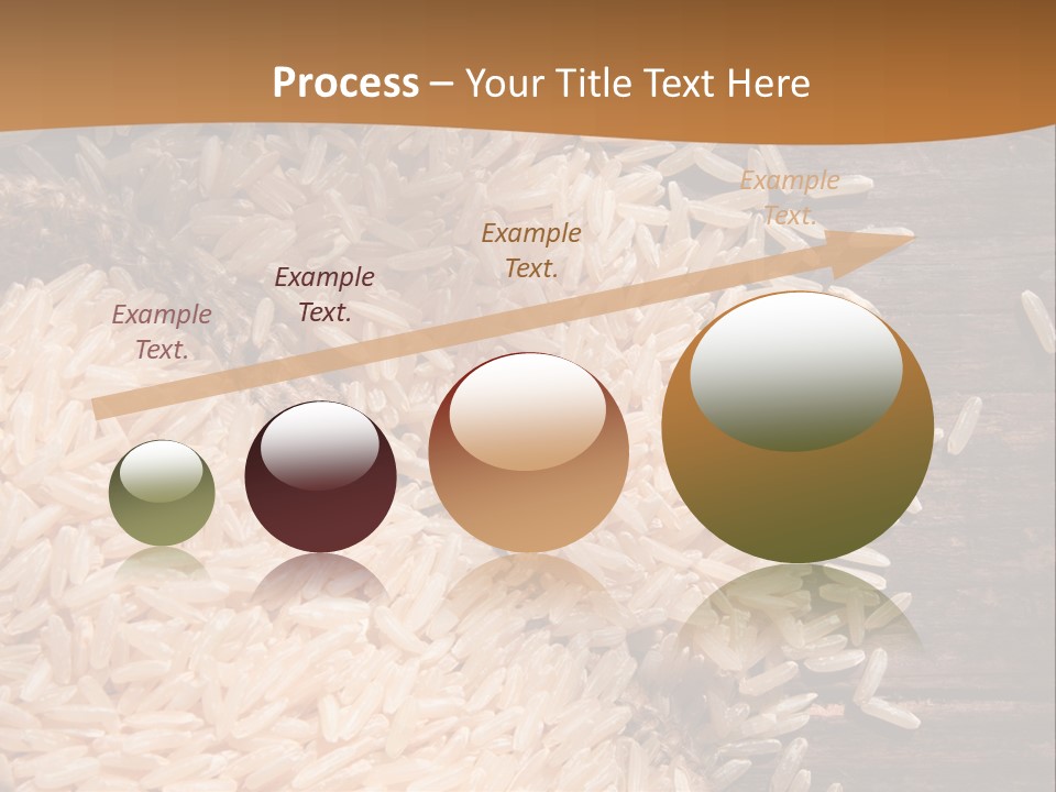 A Sack Of Rice On Top Of A Wooden Table PowerPoint Template