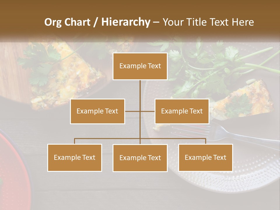 A Plate Of Food And A Fork On A Table PowerPoint Template