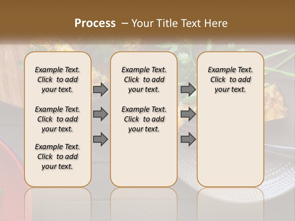 A Plate Of Food And A Fork On A Table PowerPoint Template
