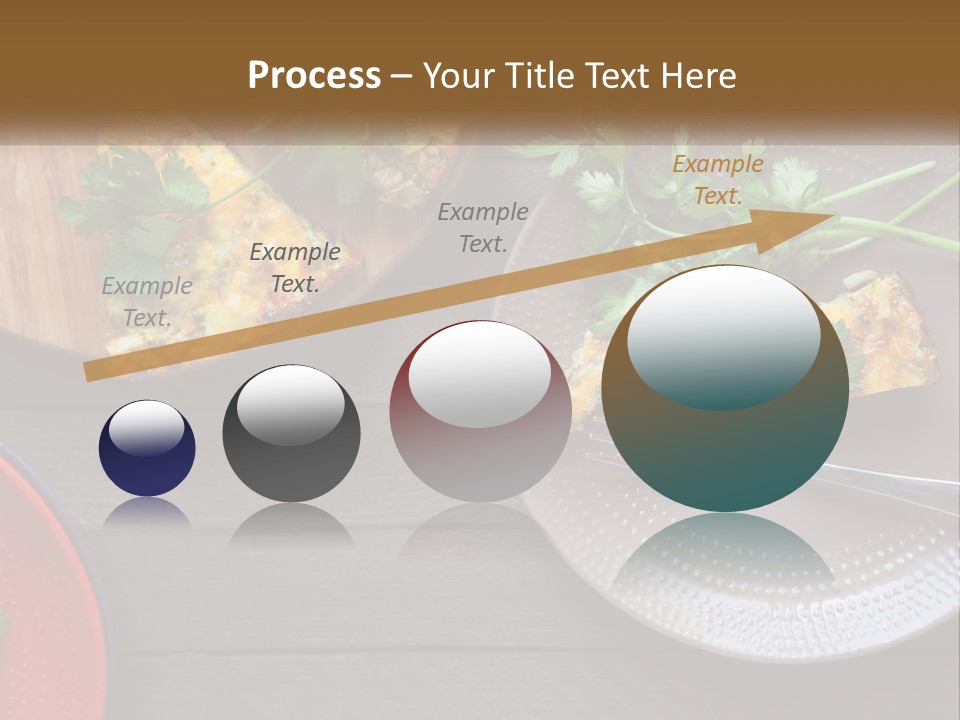 A Plate Of Food And A Fork On A Table PowerPoint Template