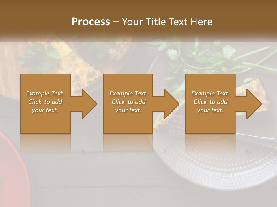 A Plate Of Food And A Fork On A Table PowerPoint Template