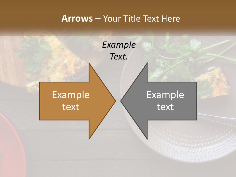 A Plate Of Food And A Fork On A Table PowerPoint Template