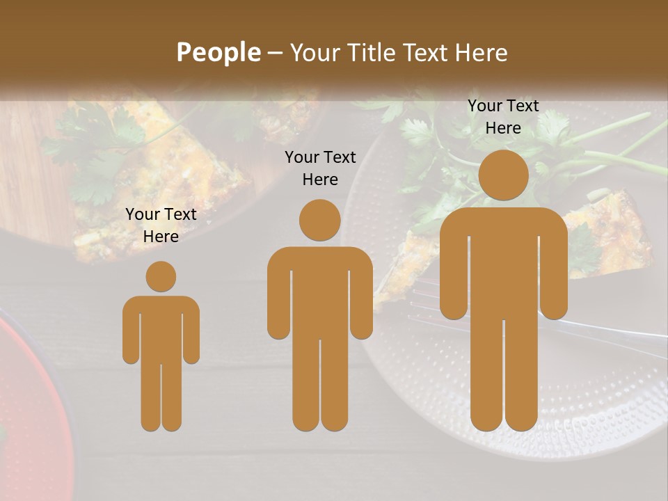 A Plate Of Food And A Fork On A Table PowerPoint Template