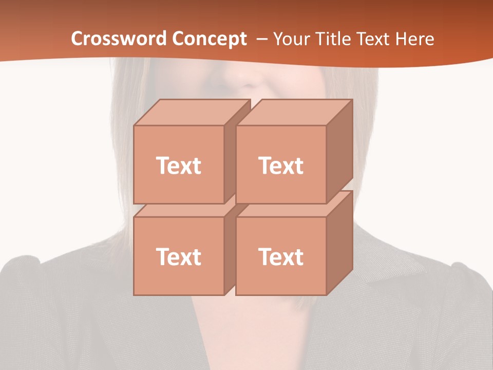 A Woman In A Business Suit Is Smiling For The Camera PowerPoint Template