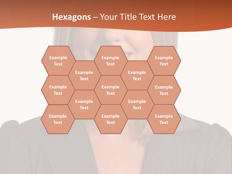 A Woman In A Business Suit Is Smiling For The Camera PowerPoint Template