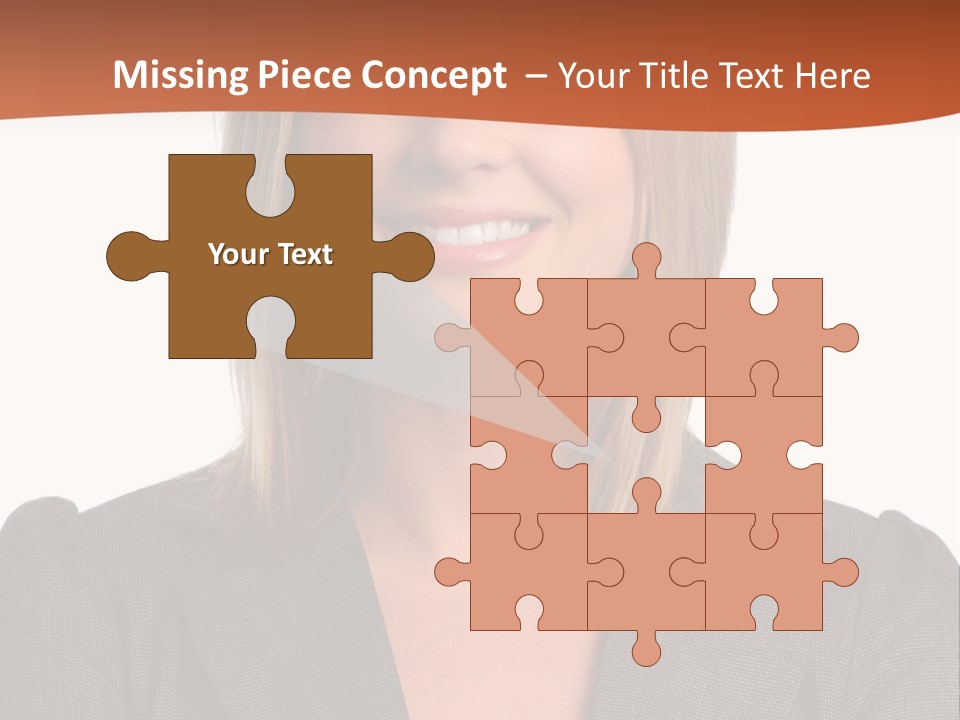 A Woman In A Business Suit Is Smiling For The Camera PowerPoint Template