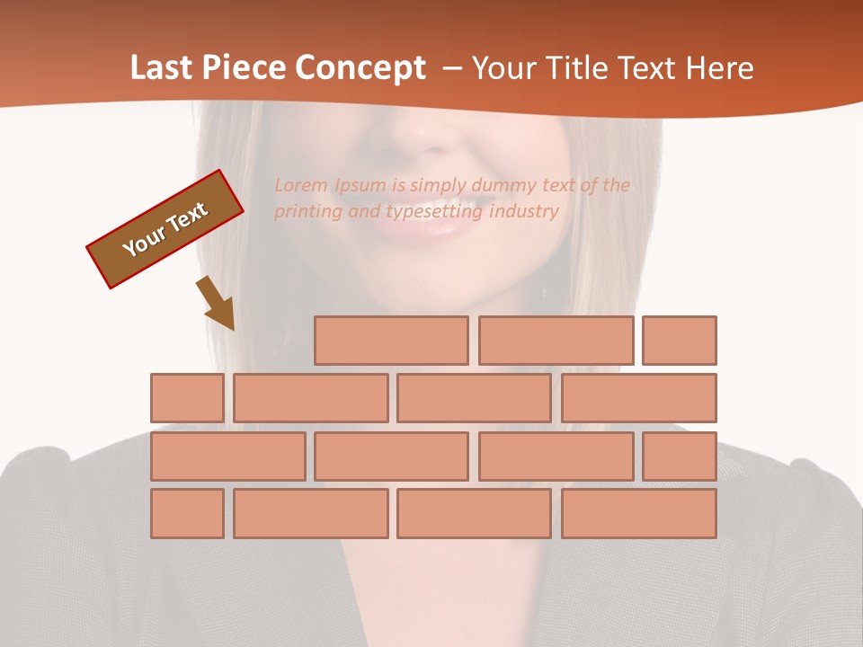 A Woman In A Business Suit Is Smiling For The Camera PowerPoint Template
