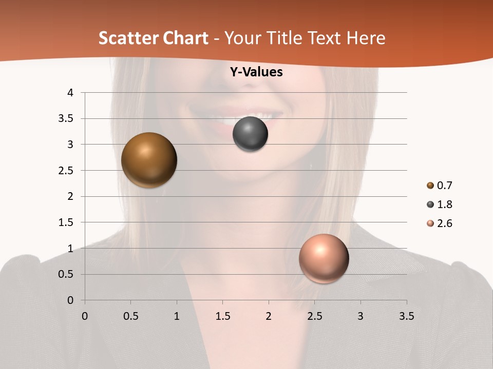 A Woman In A Business Suit Is Smiling For The Camera PowerPoint Template