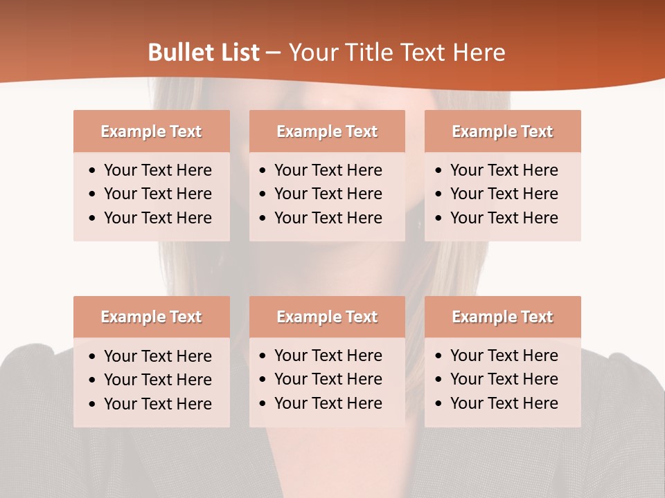 A Woman In A Business Suit Is Smiling For The Camera PowerPoint Template