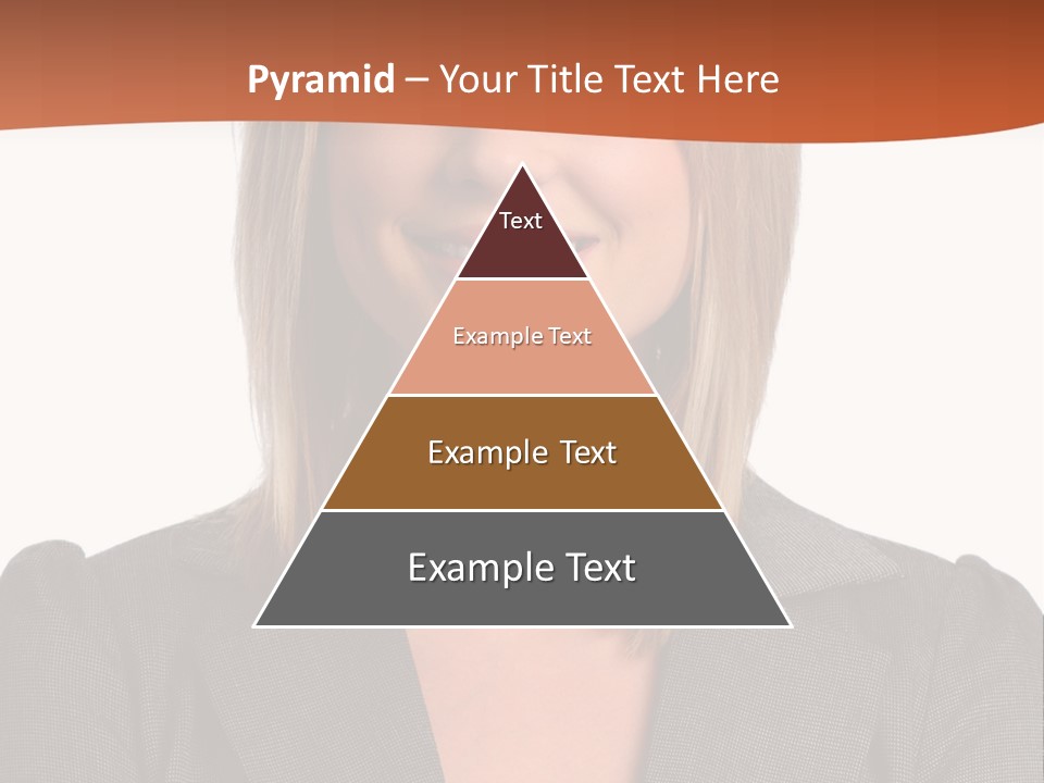A Woman In A Business Suit Is Smiling For The Camera PowerPoint Template