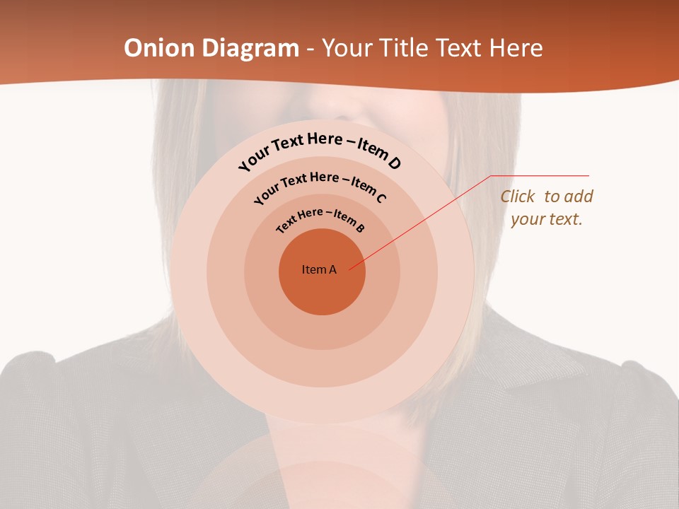 A Woman In A Business Suit Is Smiling For The Camera PowerPoint Template