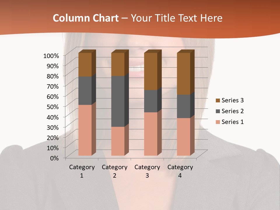 A Woman In A Business Suit Is Smiling For The Camera PowerPoint Template
