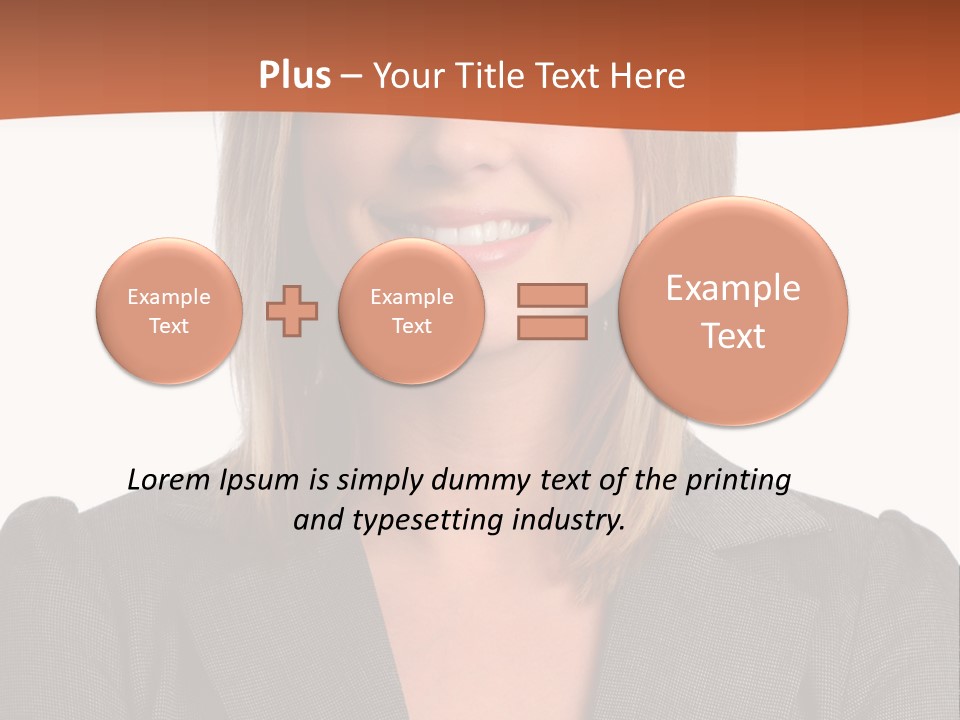 A Woman In A Business Suit Is Smiling For The Camera PowerPoint Template