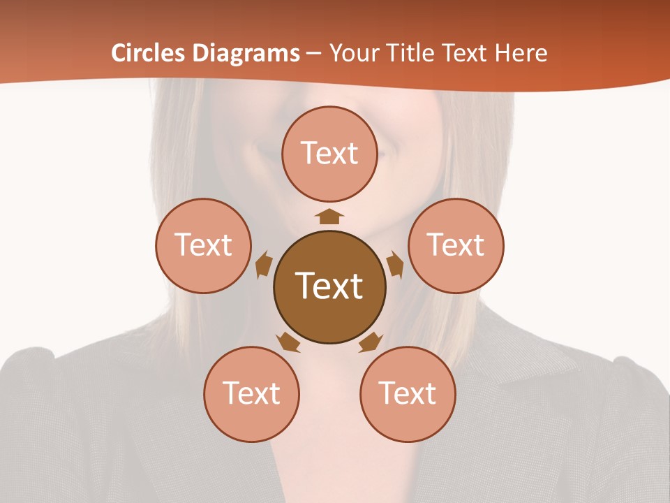 A Woman In A Business Suit Is Smiling For The Camera PowerPoint Template