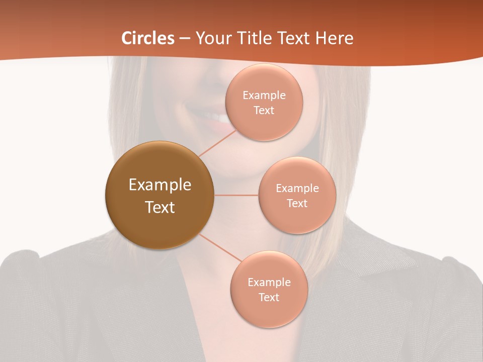 A Woman In A Business Suit Is Smiling For The Camera PowerPoint Template