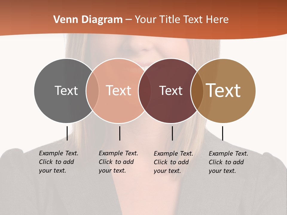 A Woman In A Business Suit Is Smiling For The Camera PowerPoint Template