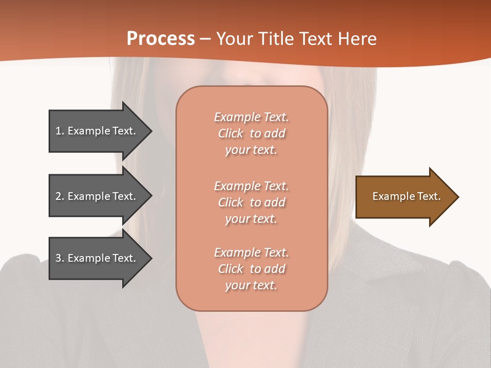 A Woman In A Business Suit Is Smiling For The Camera PowerPoint Template
