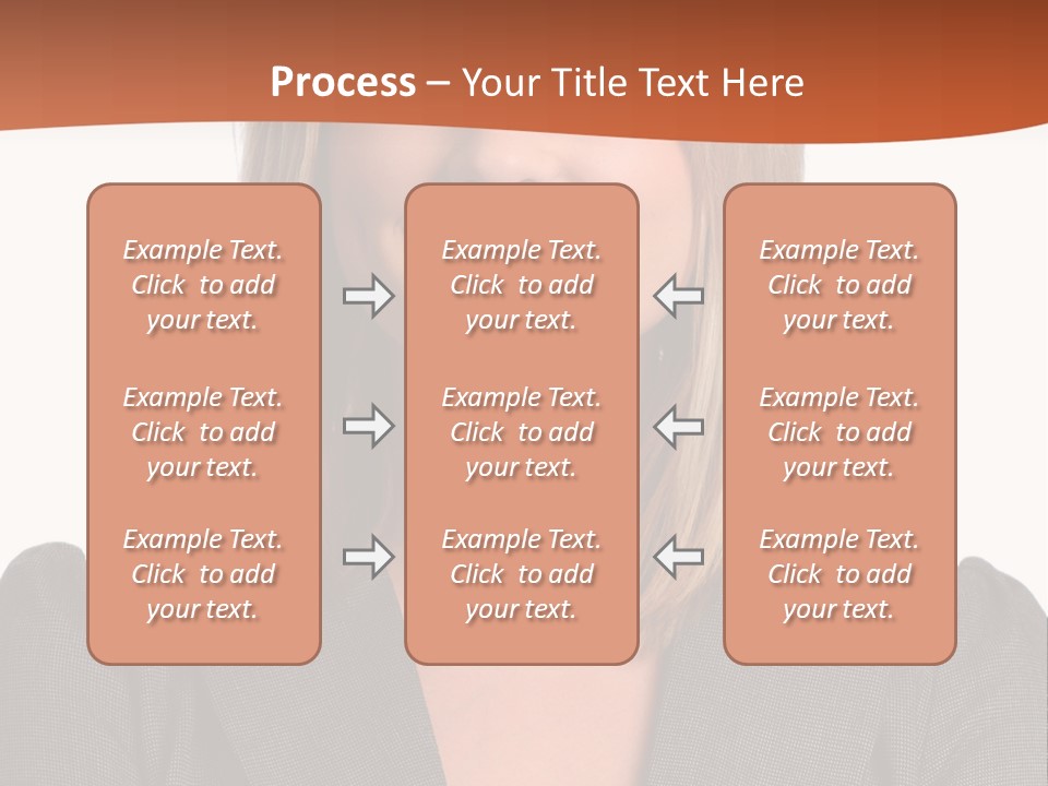 A Woman In A Business Suit Is Smiling For The Camera PowerPoint Template