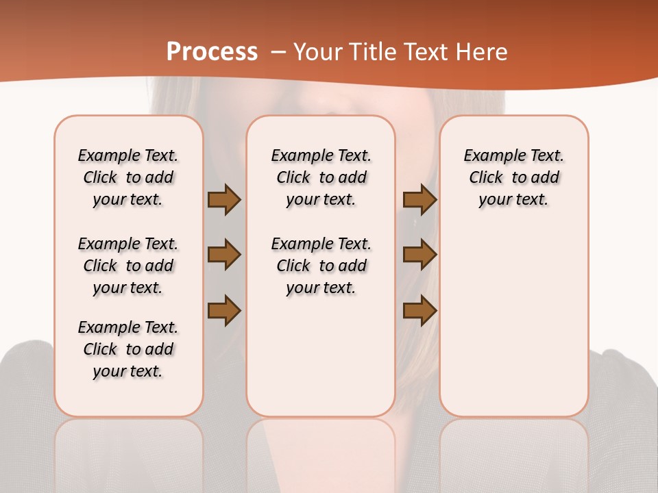 A Woman In A Business Suit Is Smiling For The Camera PowerPoint Template