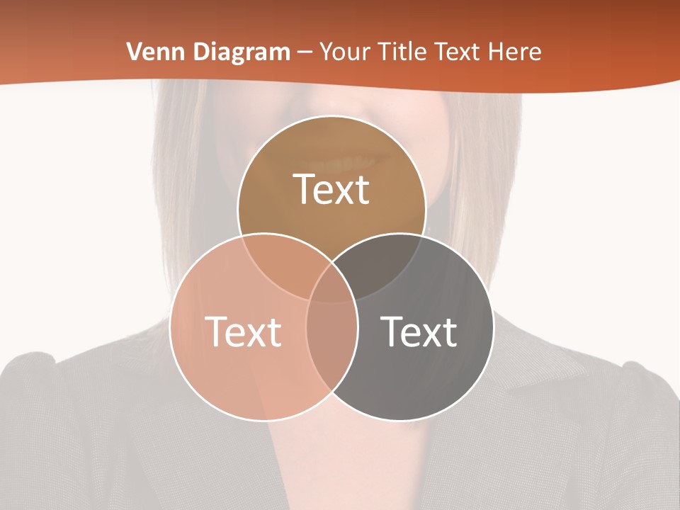 A Woman In A Business Suit Is Smiling For The Camera PowerPoint Template