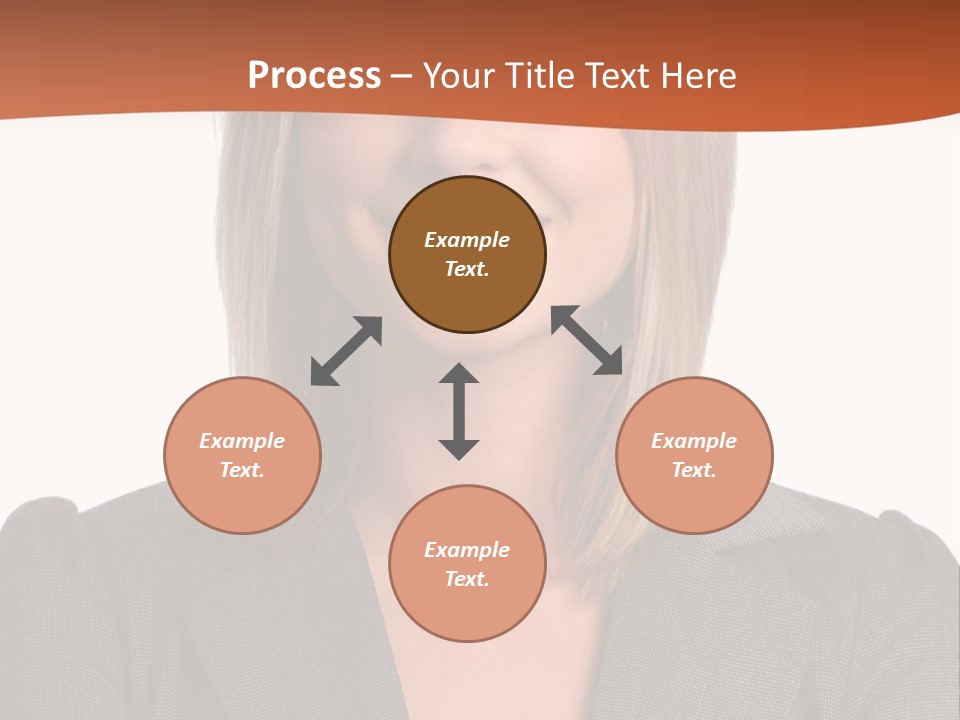 A Woman In A Business Suit Is Smiling For The Camera PowerPoint Template