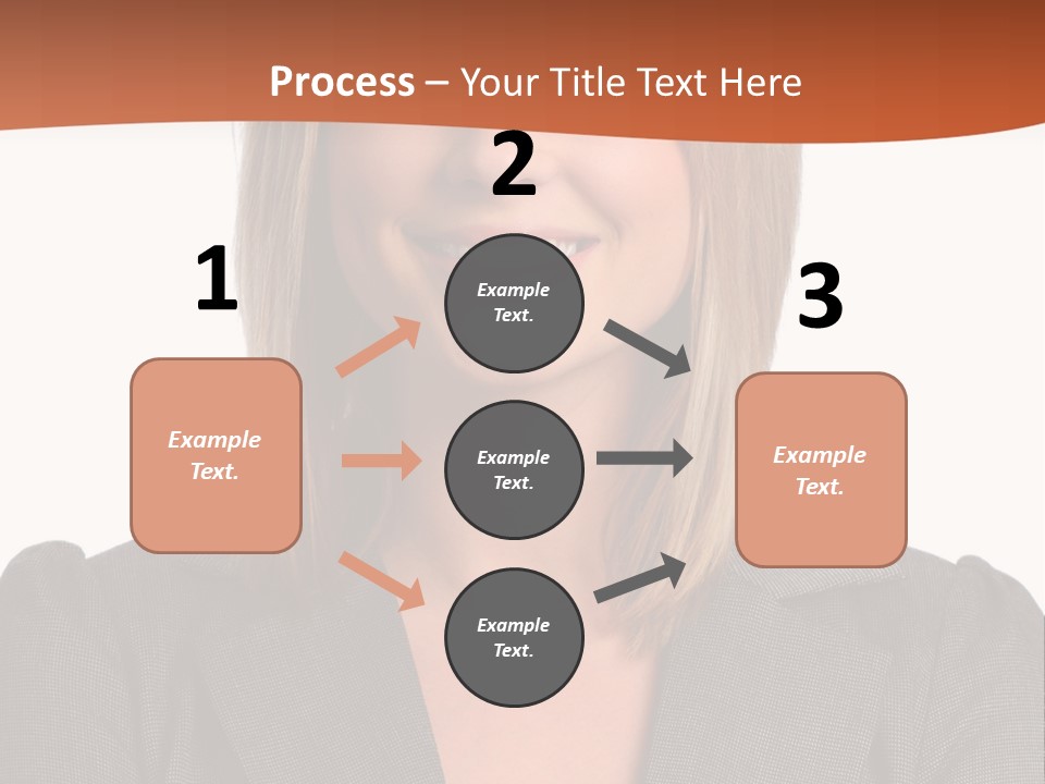 A Woman In A Business Suit Is Smiling For The Camera PowerPoint Template