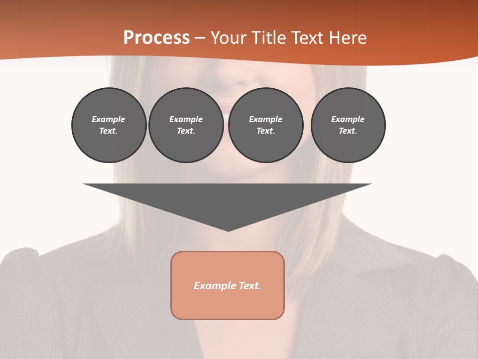 A Woman In A Business Suit Is Smiling For The Camera PowerPoint Template