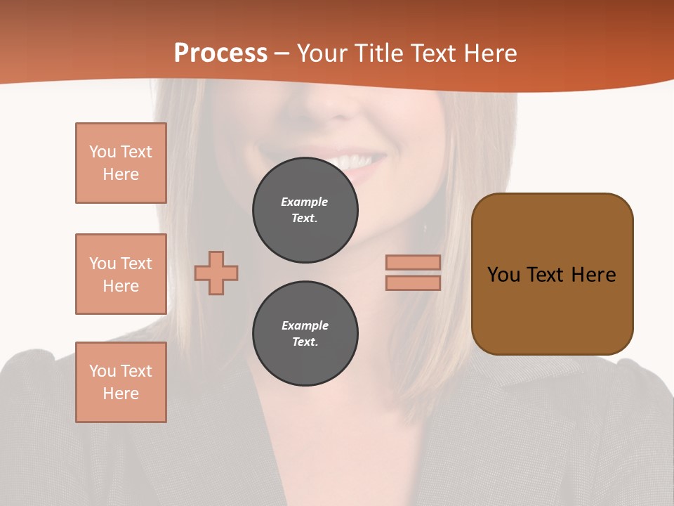 A Woman In A Business Suit Is Smiling For The Camera PowerPoint Template