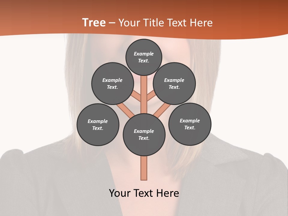 A Woman In A Business Suit Is Smiling For The Camera PowerPoint Template