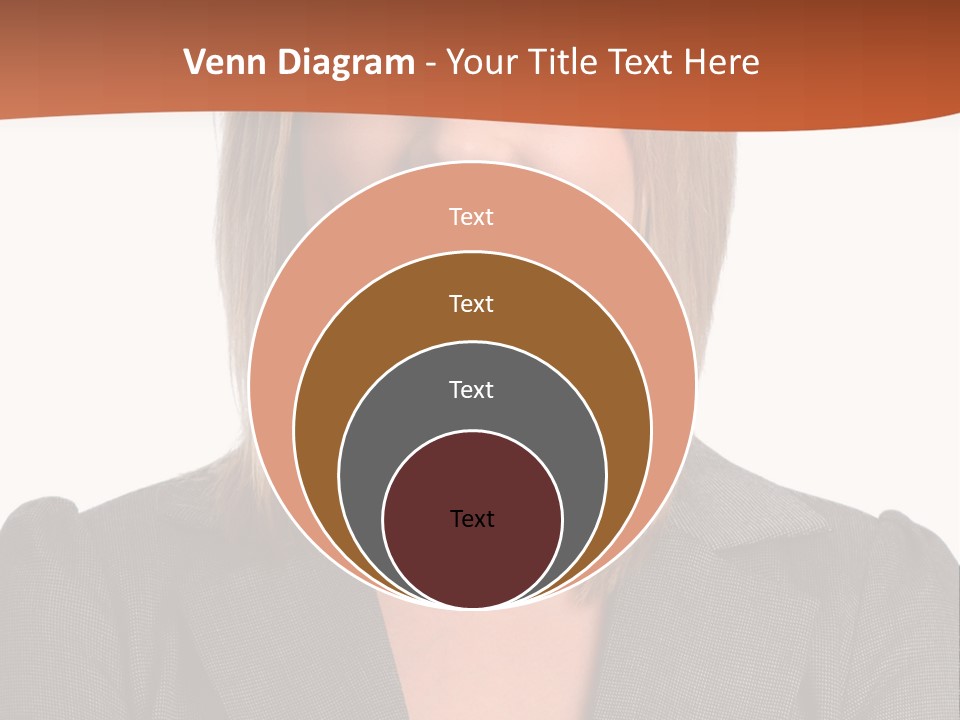 A Woman In A Business Suit Is Smiling For The Camera PowerPoint Template