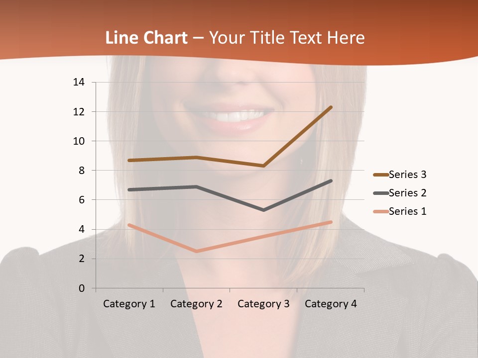 A Woman In A Business Suit Is Smiling For The Camera PowerPoint Template