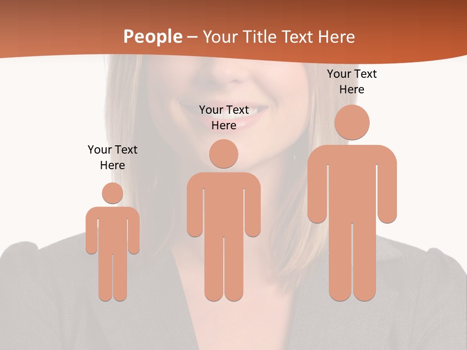 A Woman In A Business Suit Is Smiling For The Camera PowerPoint Template