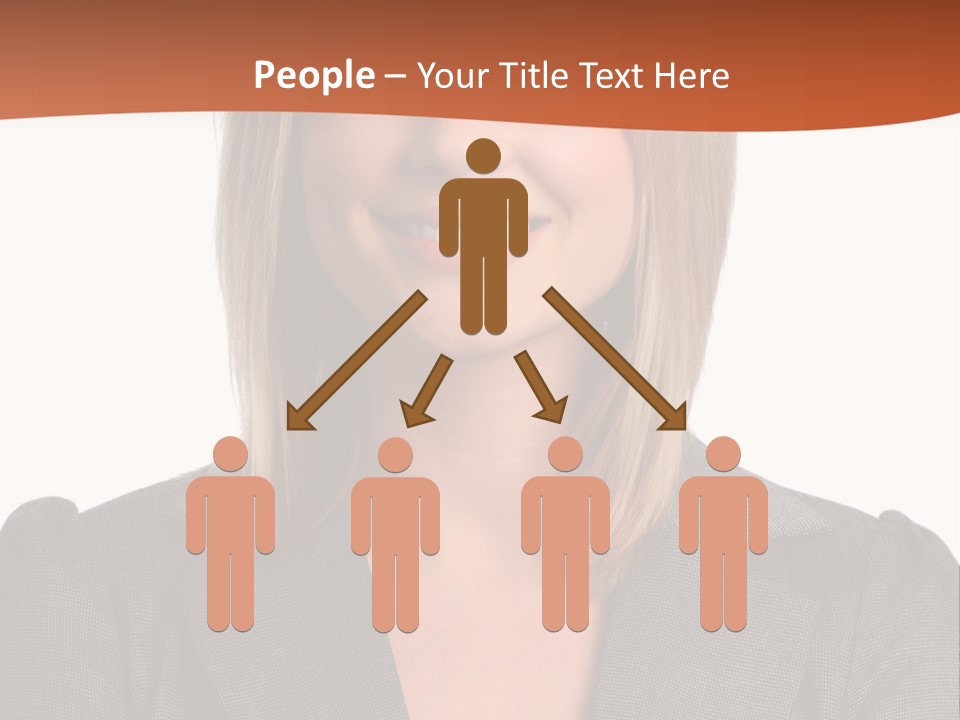 A Woman In A Business Suit Is Smiling For The Camera PowerPoint Template