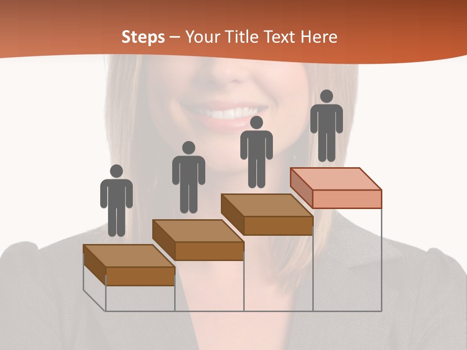 A Woman In A Business Suit Is Smiling For The Camera PowerPoint Template