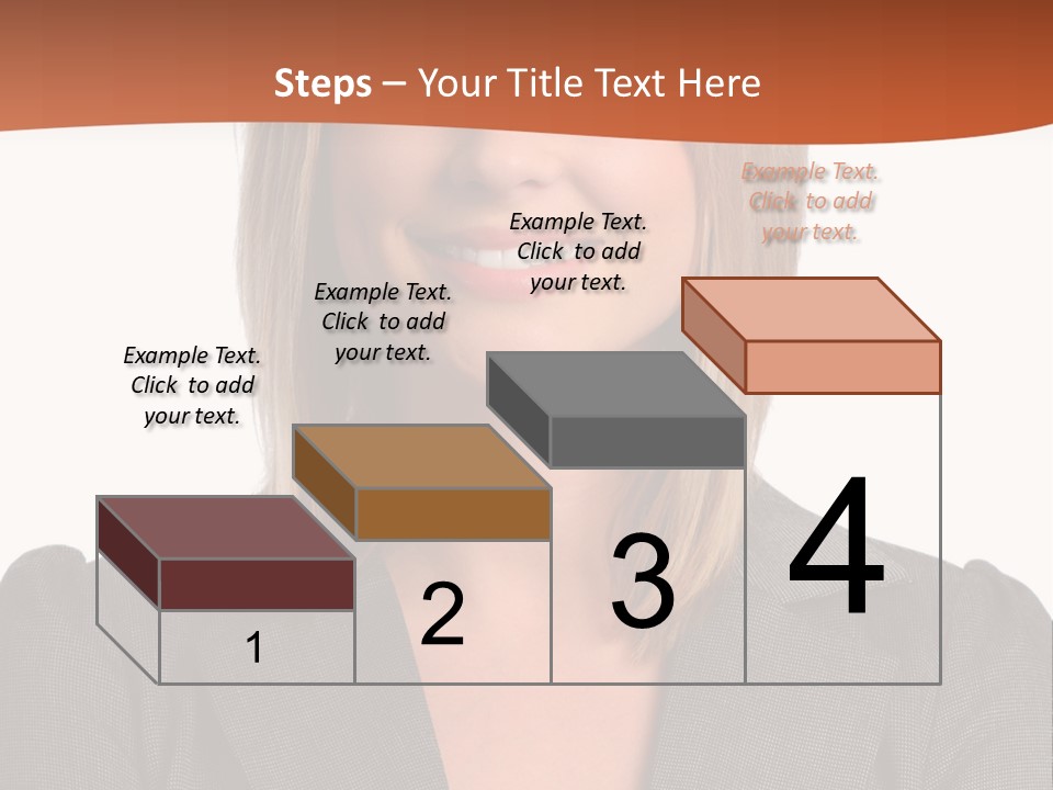 A Woman In A Business Suit Is Smiling For The Camera PowerPoint Template
