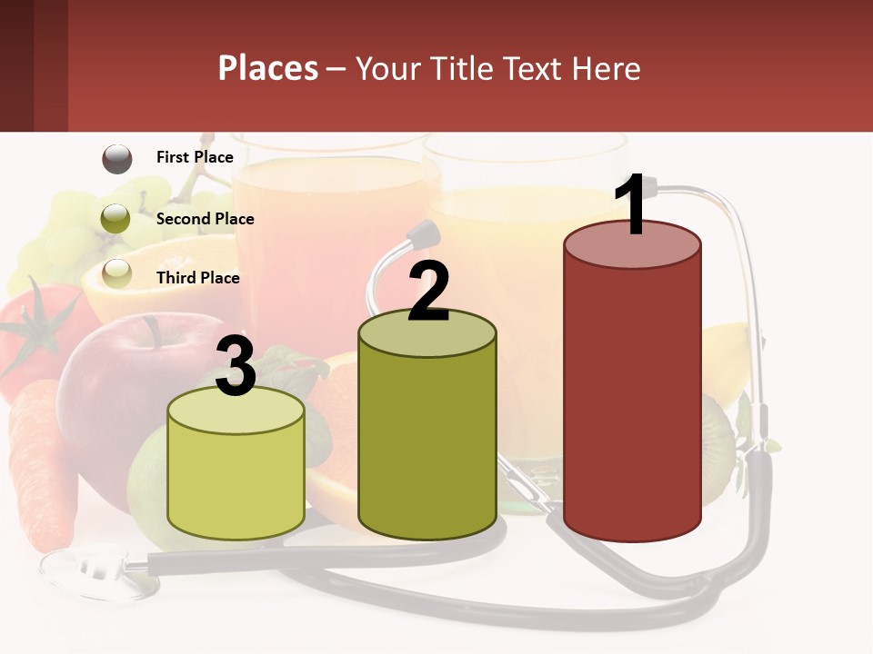 A Medical Powerpoint Presentation With Fruits And Vegetables PowerPoint Template