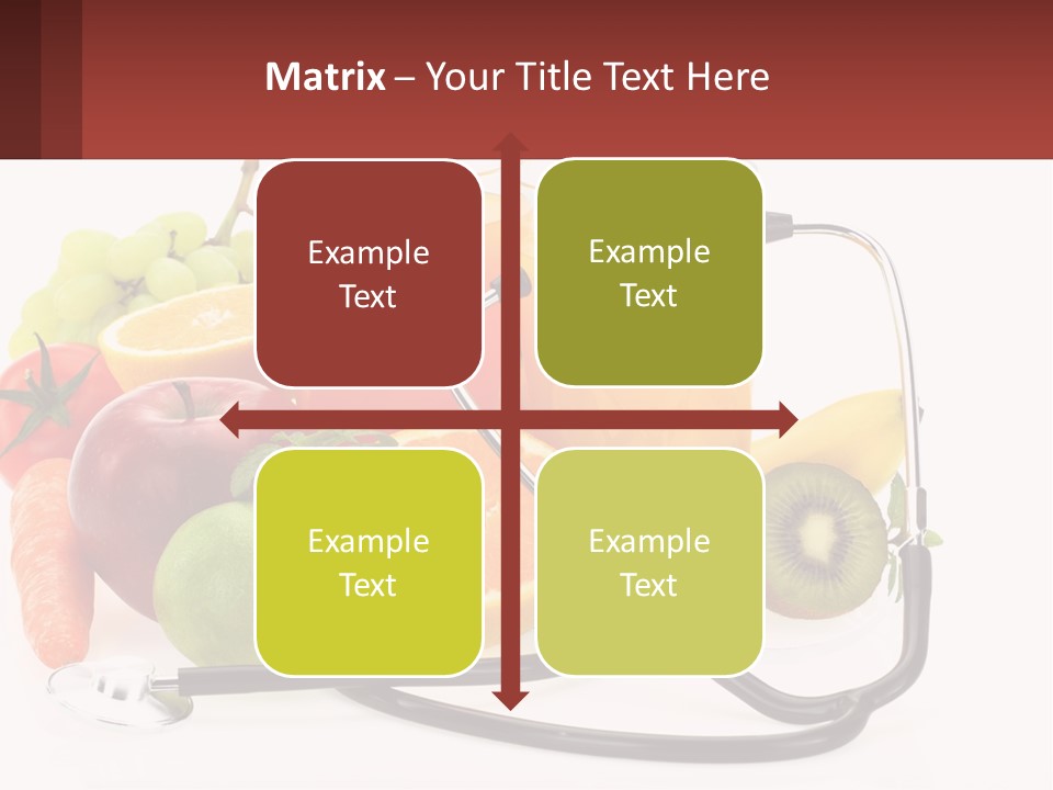 A Medical Powerpoint Presentation With Fruits And Vegetables PowerPoint Template