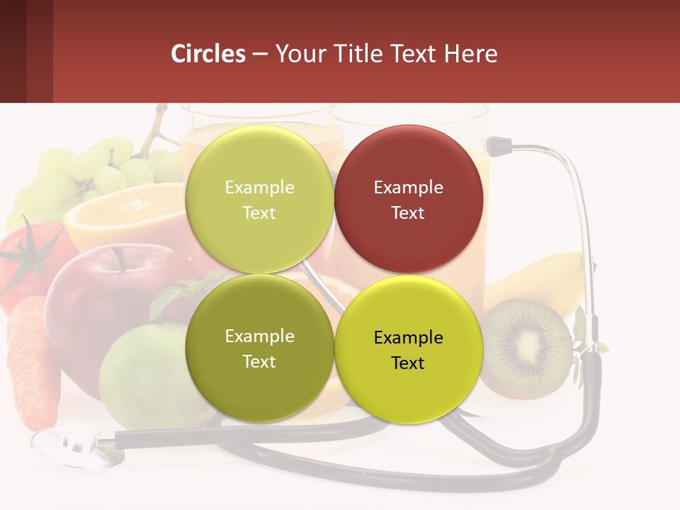 A Medical Powerpoint Presentation With Fruits And Vegetables PowerPoint Template