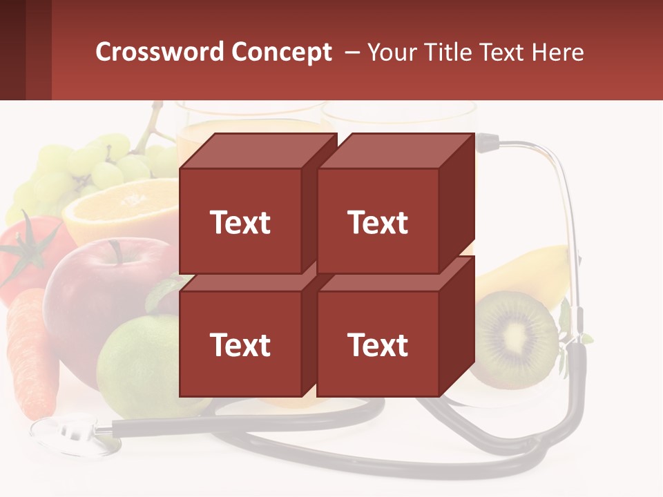 A Medical Powerpoint Presentation With Fruits And Vegetables PowerPoint Template