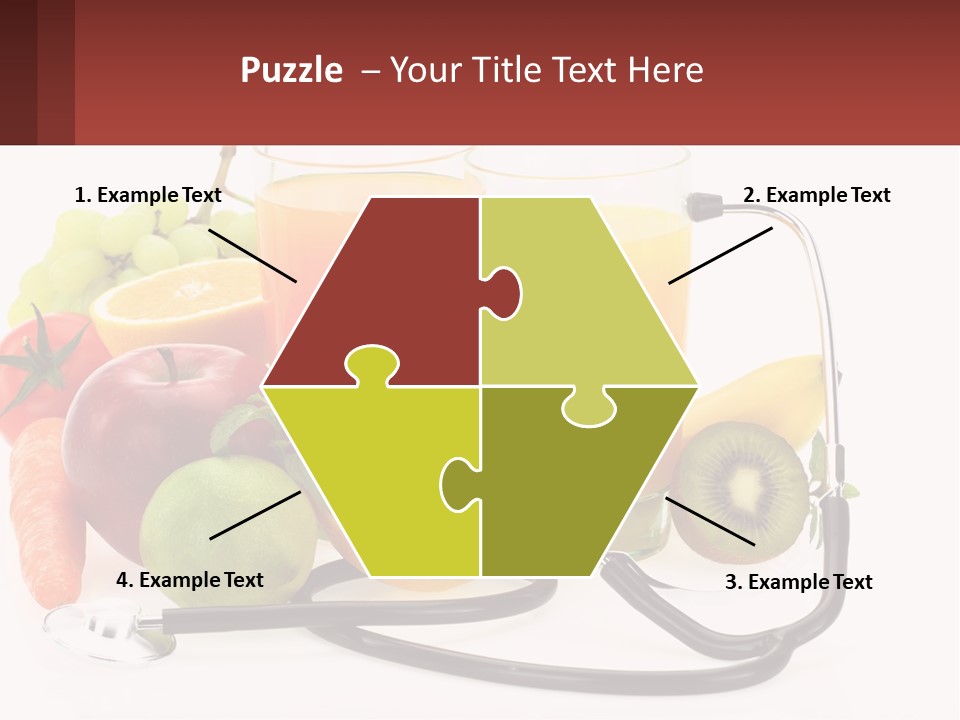A Medical Powerpoint Presentation With Fruits And Vegetables PowerPoint Template