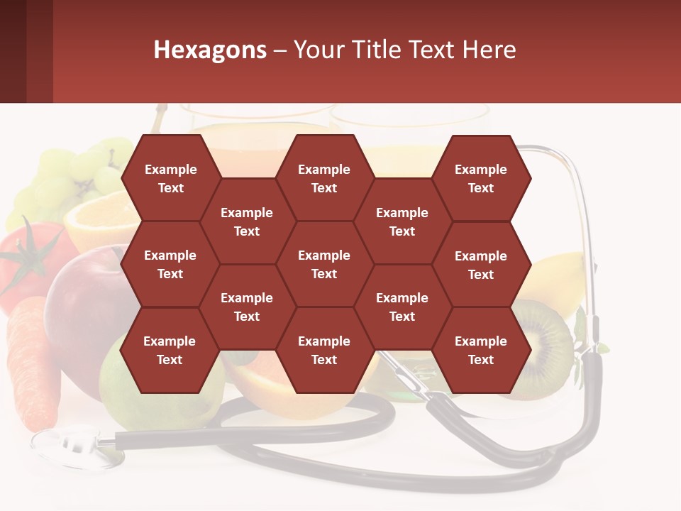 A Medical Powerpoint Presentation With Fruits And Vegetables PowerPoint Template