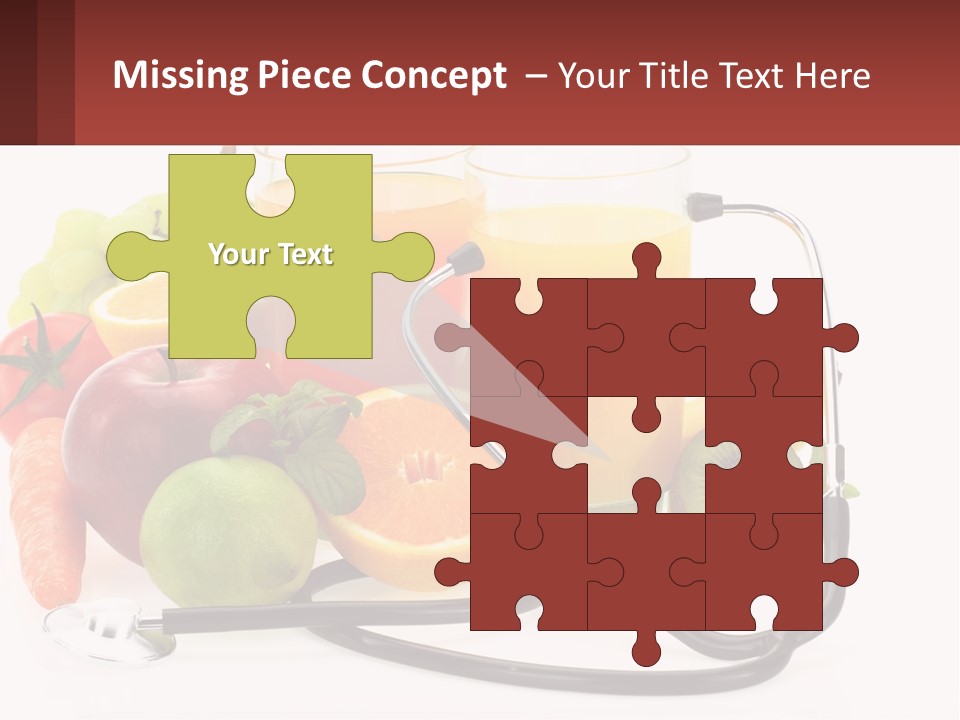 A Medical Powerpoint Presentation With Fruits And Vegetables PowerPoint Template