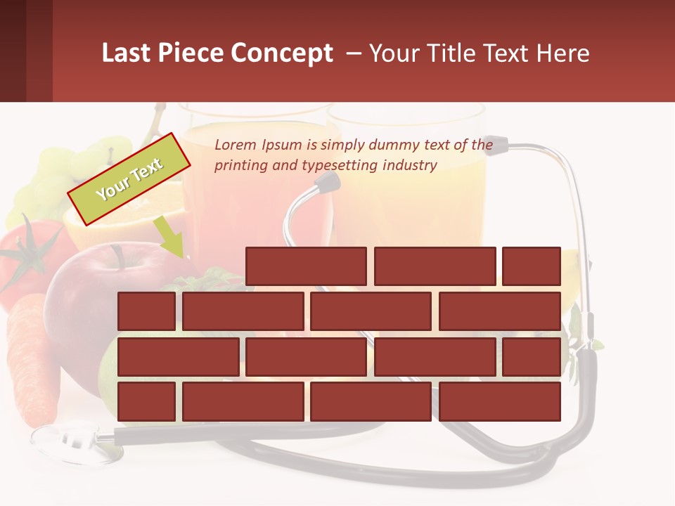 A Medical Powerpoint Presentation With Fruits And Vegetables PowerPoint Template