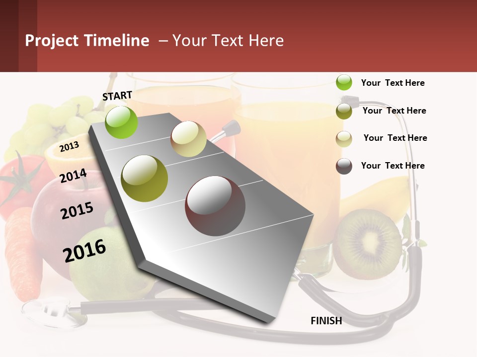 A Medical Powerpoint Presentation With Fruits And Vegetables PowerPoint Template