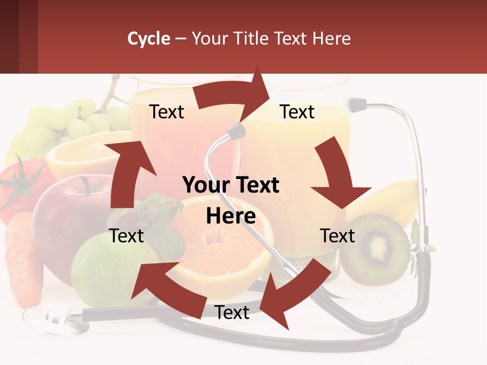 A Medical Powerpoint Presentation With Fruits And Vegetables PowerPoint Template