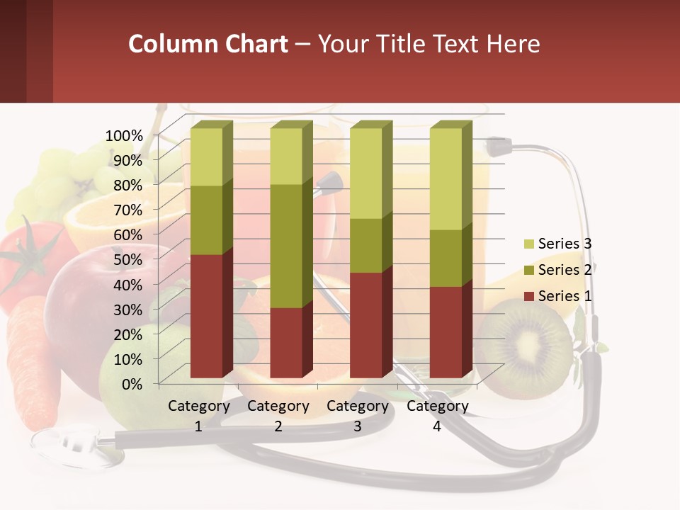 A Medical Powerpoint Presentation With Fruits And Vegetables PowerPoint Template