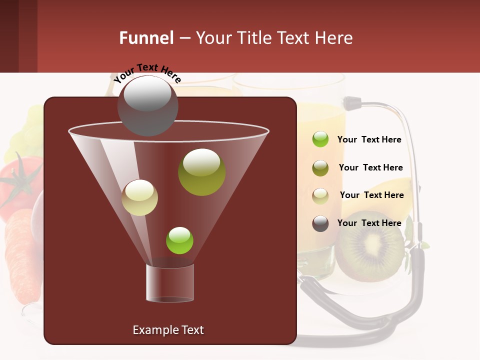 A Medical Powerpoint Presentation With Fruits And Vegetables PowerPoint Template