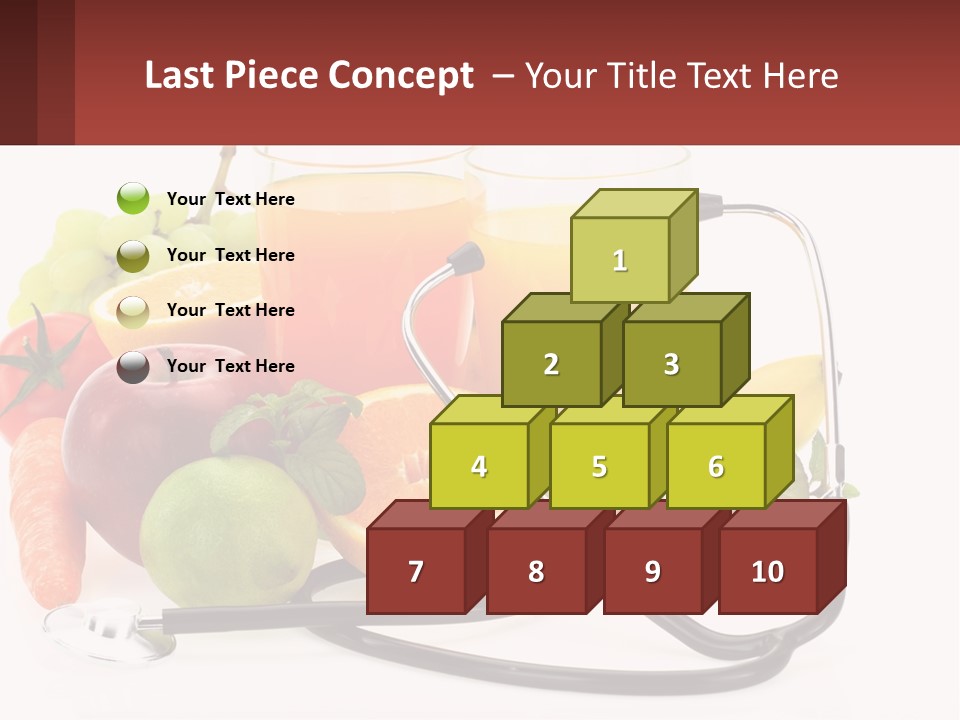 A Medical Powerpoint Presentation With Fruits And Vegetables PowerPoint Template